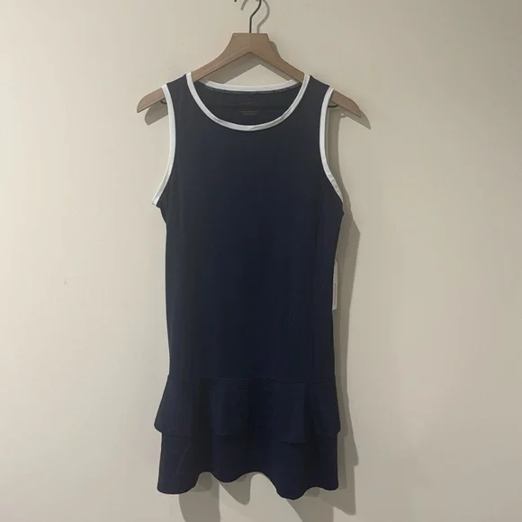 NEW • KINONA • Women's Navy Blue Roundneck Mini Golf Dress / One in Two - Picture 2 of 5